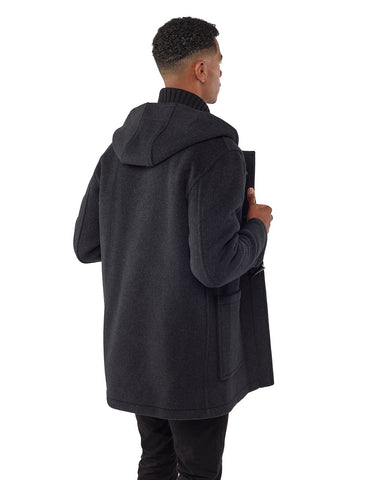 Men's Abberley Simple Fit Duffle Coat - Charcoal