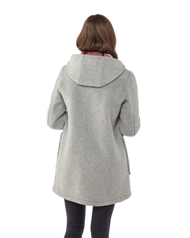 Women's Abberley Simple Fit Duffle Coat - Pearl Grey