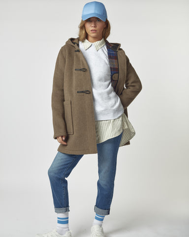 Women's Abberley Simple Fit Duffle Coat - Mushroom