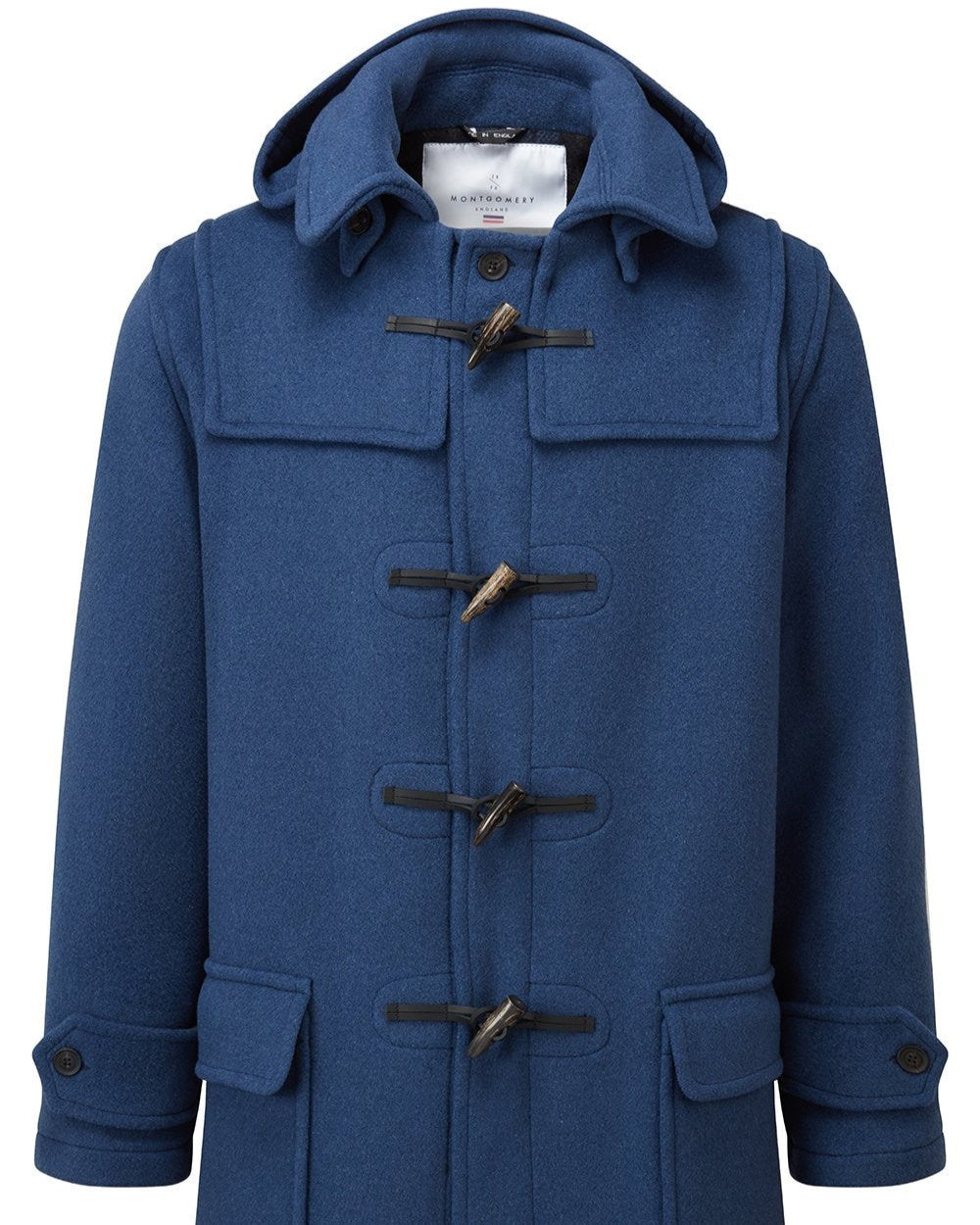 Men's London Classic Fit Duffle Coat - Royal Blue