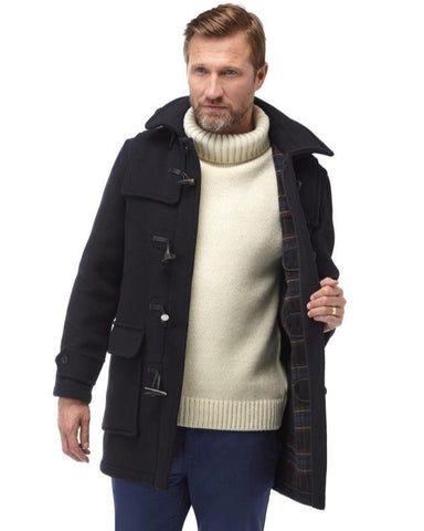 Men's London Classic Fit Duffle Coat - Navy