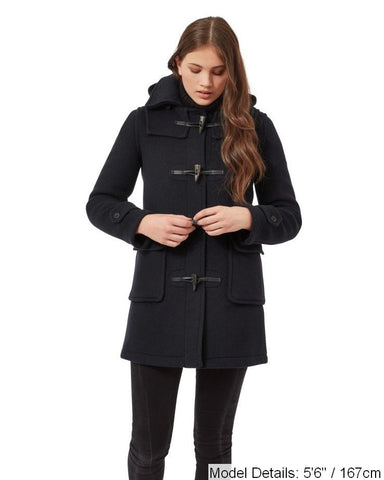 Women's London Classic Fit Duffle Coat - Navy