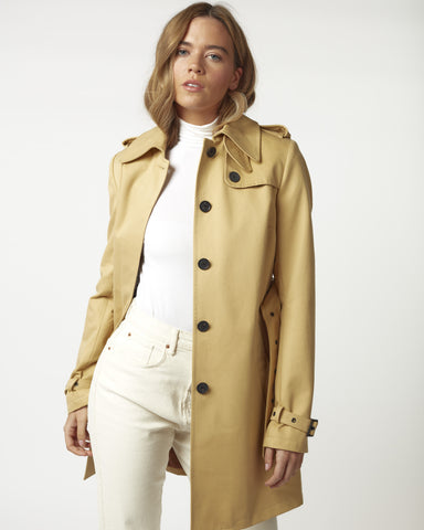 Women's Windsor Trench Rain Coat - Beige