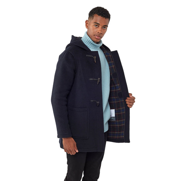 Men's Abberley Simple Fit Duffle Coat - Navy | Duffle Coats UK