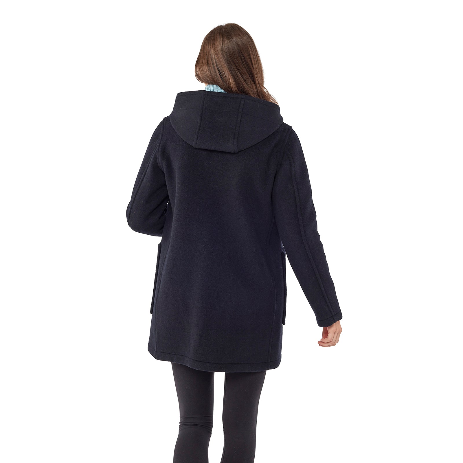 Women's Abberley Simple Fit Duffle Coat With Wooden Toggles - Navy ...