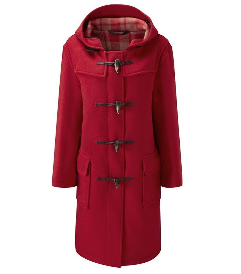 Women's Classic Fit Duffle Coat Red | Duffle Coats UK